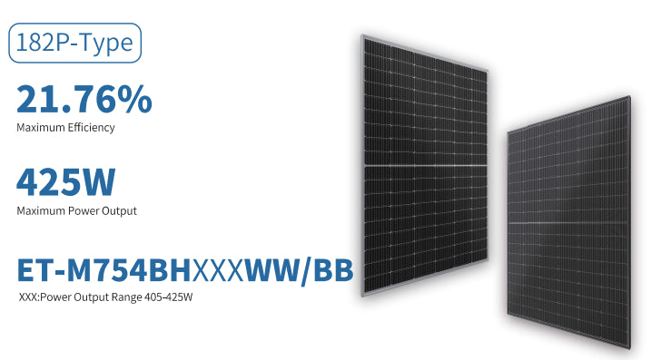 Wuxi Elite Solar Power Holding Pte. Ltd. - Solarmodul - ET-M754BH405-425WW/BB ET-M754BH425WW/BB - Art. 234266