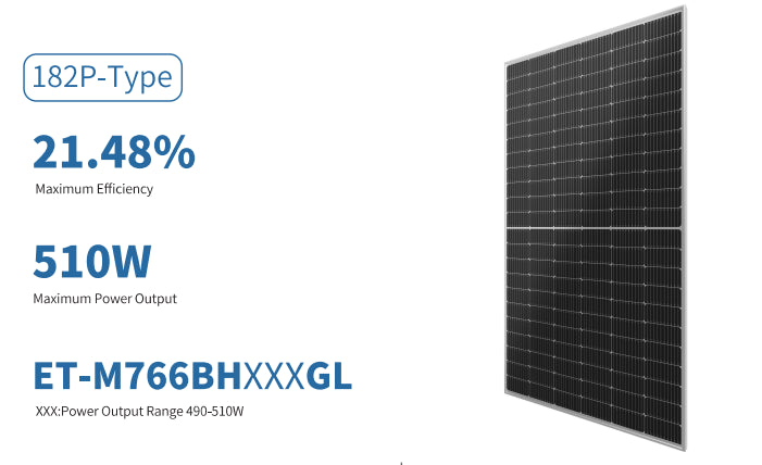 Wuxi Elite Solar Power Holding Pte. Ltd. - Solarmodul - ET-M766BH490-510GL ET-M766BH495GL - Art. 234072