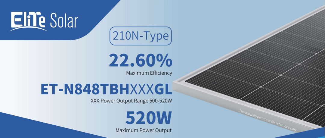 Wuxi Elite Solar Power Holding Pte. Ltd. - Solarmodul - ET-N848TBH500-520GL ET-N848TBH520GL - Art. 233882