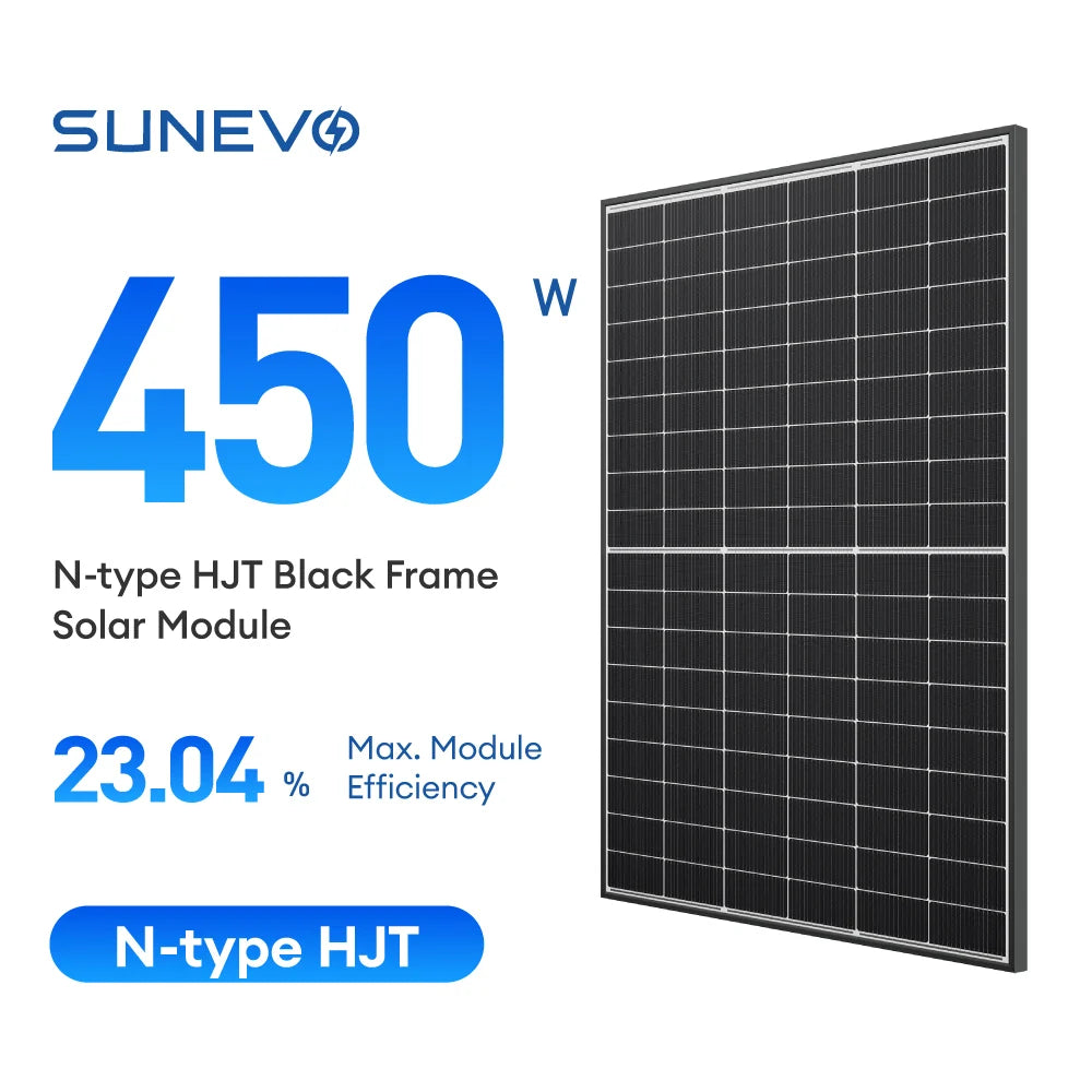 SunEvo Solar Co., Ltd. - Solarmodul - EVO5N SE5-54H 430W-450W Ultra Black/Black Frame SE5-54H 450W - Art. 213409