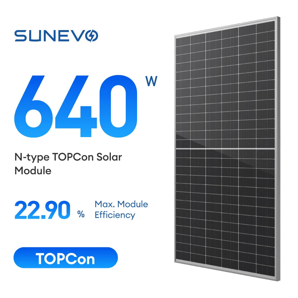 SunEvo Solar Co., Ltd. - Solarmodul - EVO5N SE5-78H 620-640W SE5-78H 625W - Art. 213254