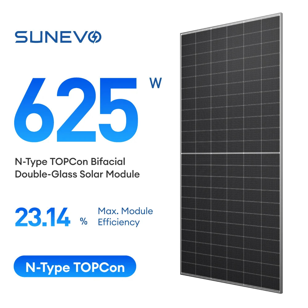 SunEvo Solar Co., Ltd. - Solarmodul - EVO 6R SE6R-66HBD 600-625W SE6R-66HBD-610M - Art. 222144