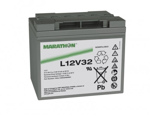 Exide Marathon L12V32 - kompakter 12-V-AGM-Bleiakku