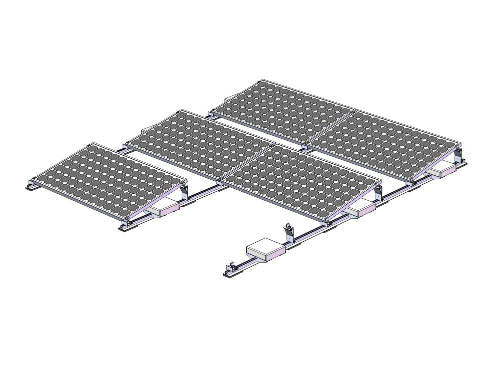 Xiamen Powerack Solar Technology Co., Ltd. - Montagesysteme - East & West Ballasted A Ballasted A - Art. 9205