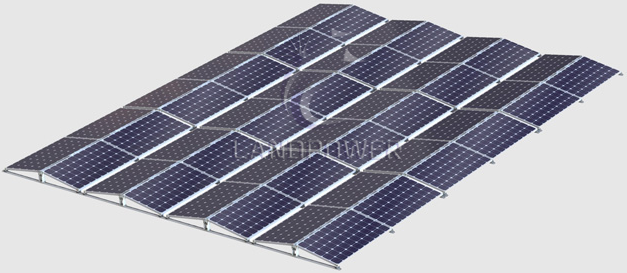 Xiamen Landpower Solar Technology Co., Ltd. - Montagesysteme - East/West Ballasted Roof Mounting System East/West Ballasted Roof Mounting System - Art. 6011