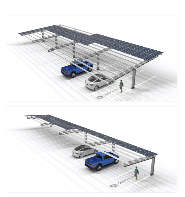 SolarShade - Montagesysteme - Eco Carport Eco Car Shade - Art. 9070