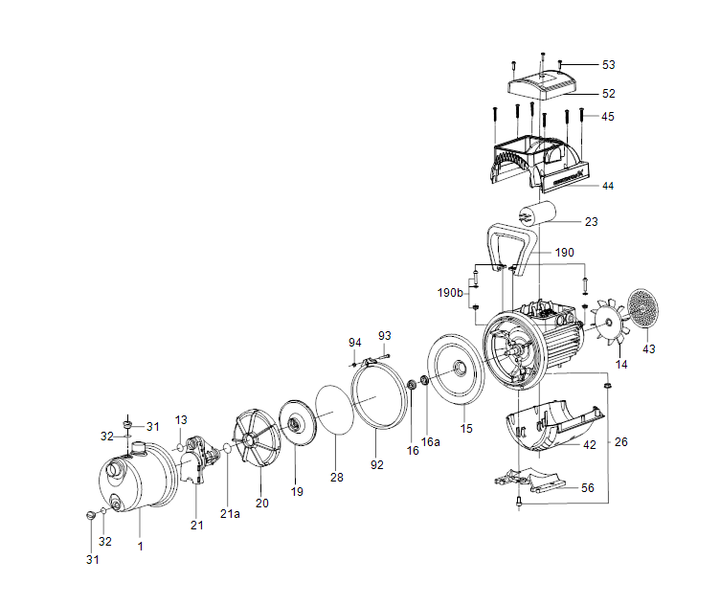 GRUNDFOS Druckerhöhungsanlage JP 4-54 Art. 99458768