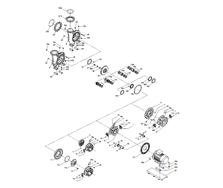 GRUNDFOS Einstufige Blockpumpe NBE 250-400/281 AIAF1AESBQQETW3 Art. 92941754