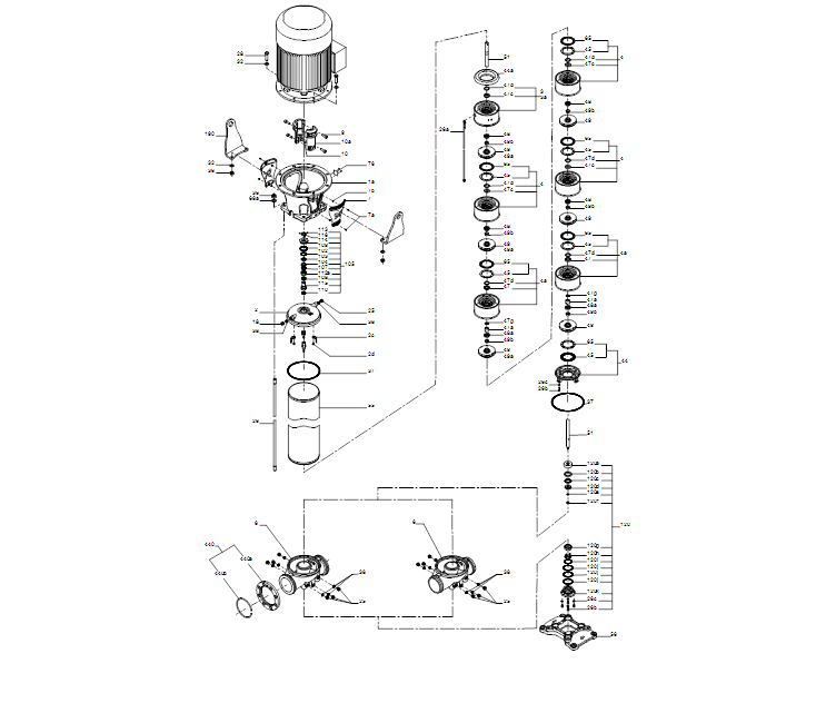 GRUNDFOS Kreiselpumpe CRN 255-6-2 A-F-A-E-HQQE - Art. 92905906