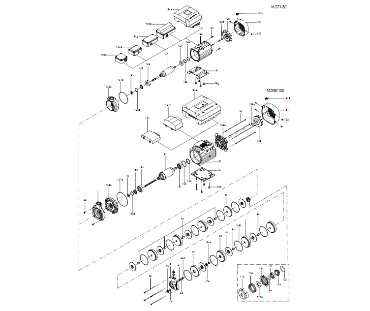 GRUNDFOS Mehrstufige Blockpumpen CM 5-2 A-R-A-V-AQQV C1-A-A-N - Art. 92889594