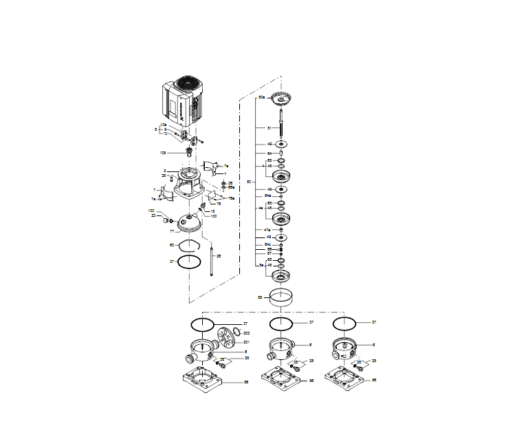 GRUNDFOS Kreiselpumpe CRNE 1-25 A-P-A-E-HQQE - Art. 98389492