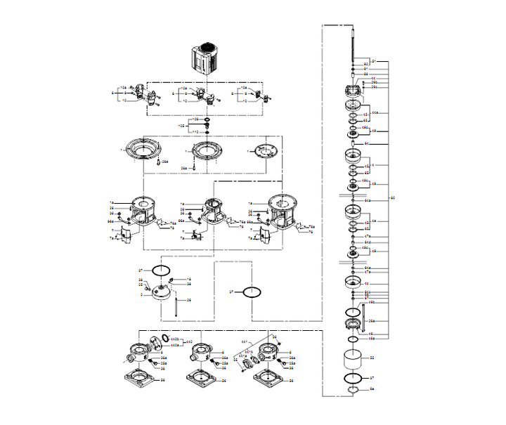 GRUNDFOS Kreiselpumpe CRN20-16 SF-P-G-V-HQQV - Art. 96512263