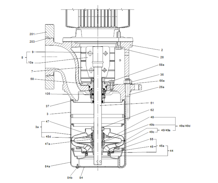 GRUNDFOS Eintauchpumpe MTR 64-2/1-1 A-F-A-HUUV - Art. 98510094