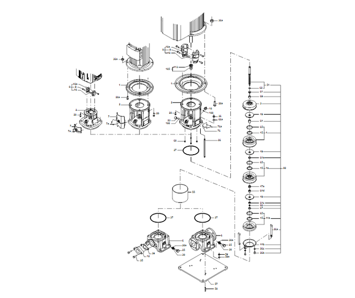 GRUNDFOS Kreiselpumpe CRE 10-1 N-FJ-A-E-HQQE - Art. 98390270