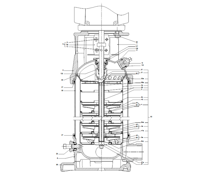 GRUNDFOS Kreiselpumpe CRT 4-4 A-P-A-E-AUUE - Art. 96100797