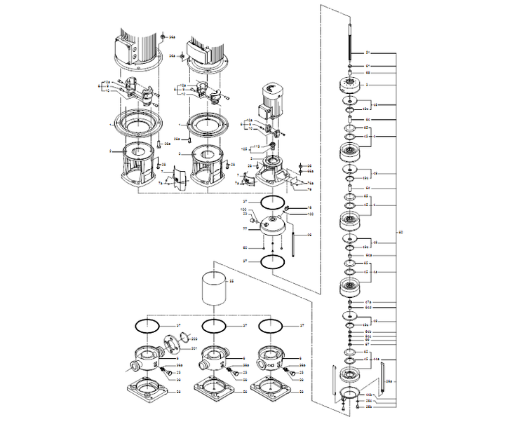 GRUNDFOS Kreiselpumpe CRI 20-2 A-P-A-E-HQQE - Art. 96500536