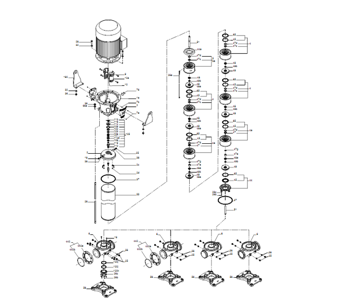 GRUNDFOS Kreiselpumpe CRNE 125-1 A-F-A-V-HQQV - Art. 99264402