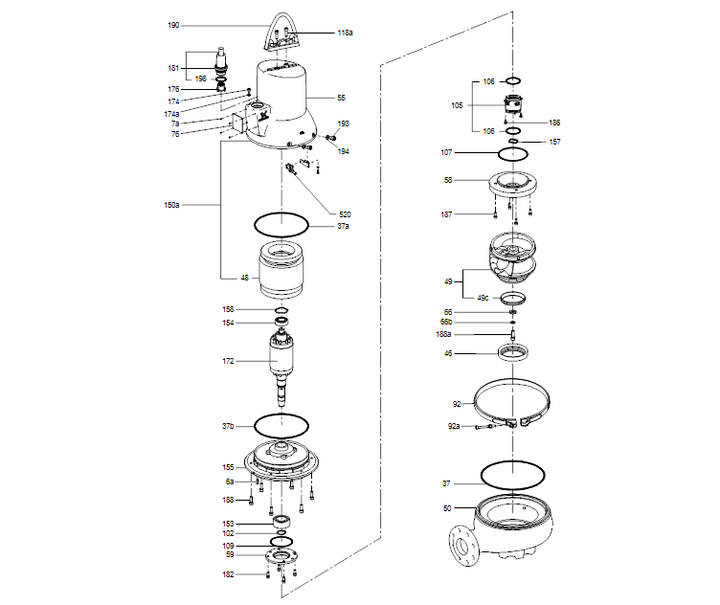 GRUNDFOS Doppelpumpenhebeanlage MD1.80.80.15.4.50D /450.SL - Art. 97577857