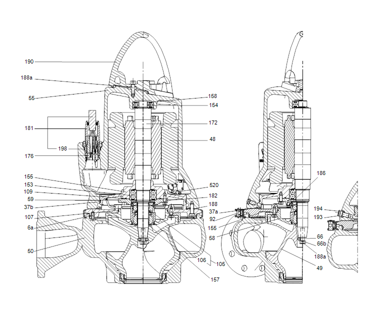 GRUNDFOS Doppelpumpenhebeanlage MD1.80.80.30.4.50D /450.SL - Art. 97577861