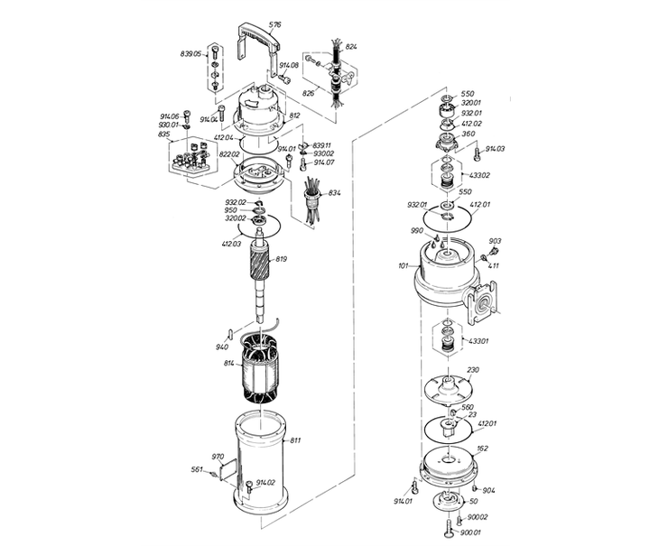 GRUNDFOS Tauchmotorpumpe APG.50.92.3 Nr. 96835730