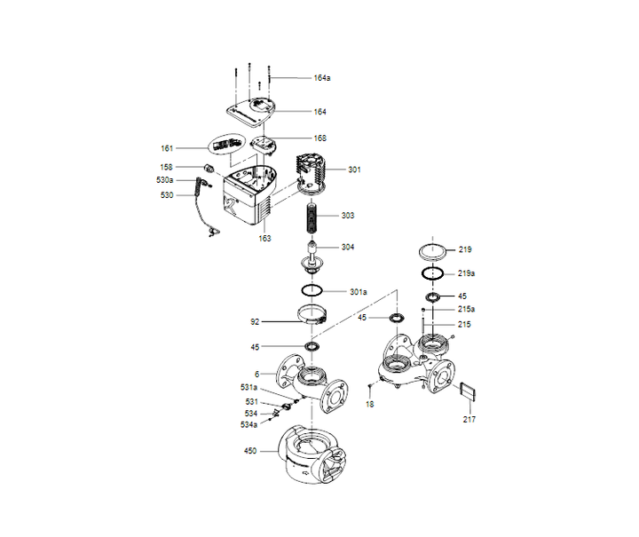 GRUNDFOS Nassläufer-Umwälzpumpe MAGNA3 40-80 F N 220mm - Art. 97924729