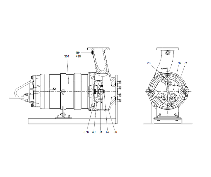 GRUNDFOS Tauchmotorpumpen S1.80.100.200.4.54H.H.271.G.EX.D.615 - Art. 96781852