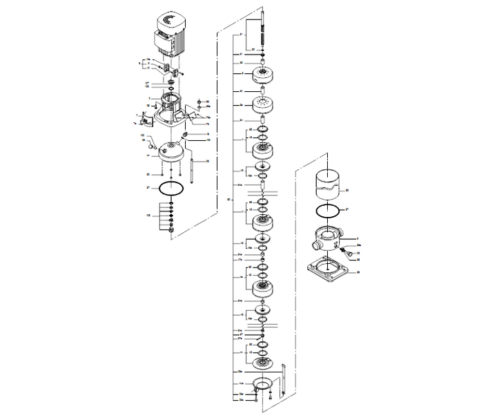 GRUNDFOS Kreiselpumpe CRT 16-4 A-P-A-E-AUUE - Art 96117246