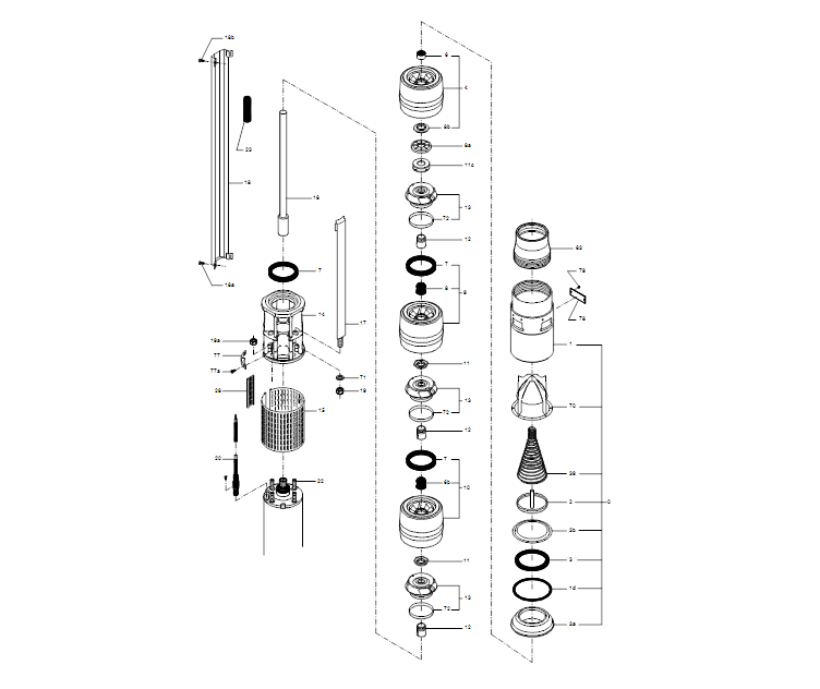 GRUNDFOS Unterwasserpumpen SPE 95-3 - Art. 99890641