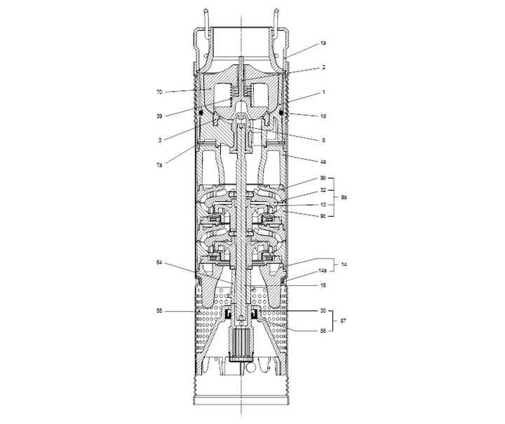 GRUNDFOS Unterwasserpumpen SQ 3-55 - Art. 96510206