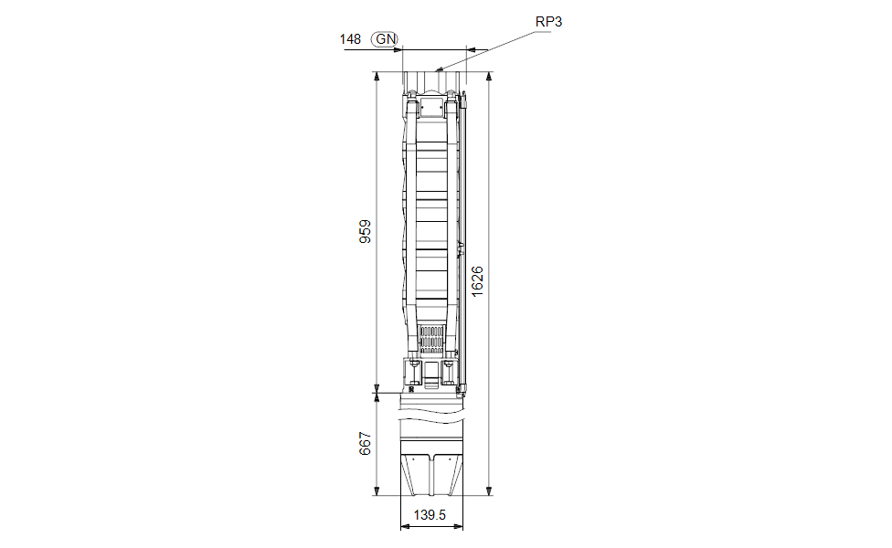 GRUNDFOS Unterwasserpumpen SPE 46-6 - Art. 99890595