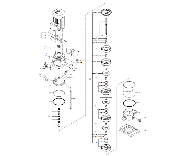 GRUNDFOS Kreiselpumpe CRT 4-19 A-P-A-E-AUUE - Art. 96100840