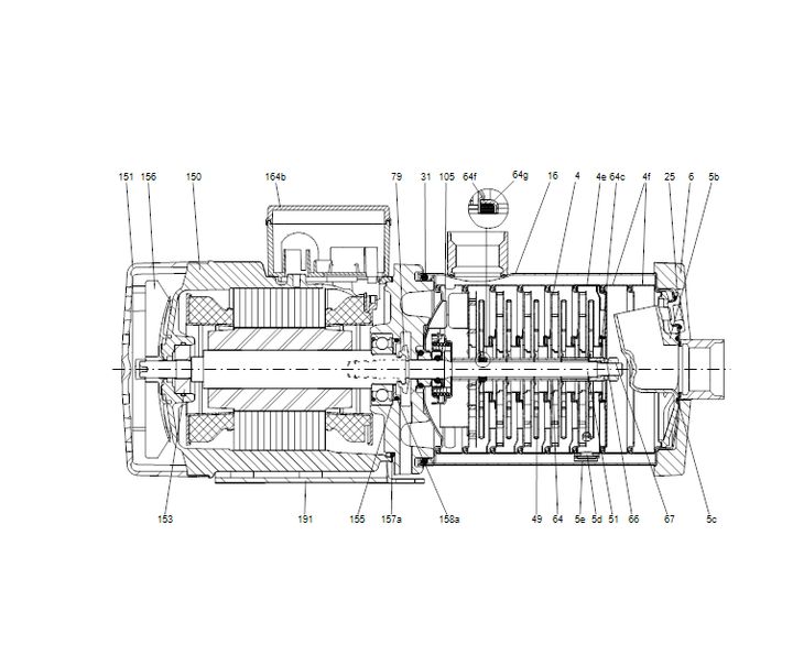 GRUNDFOS Blockpumpe CM 3-5 O-R-I-E-AQQE C1-A-A-N - Art. 92889573