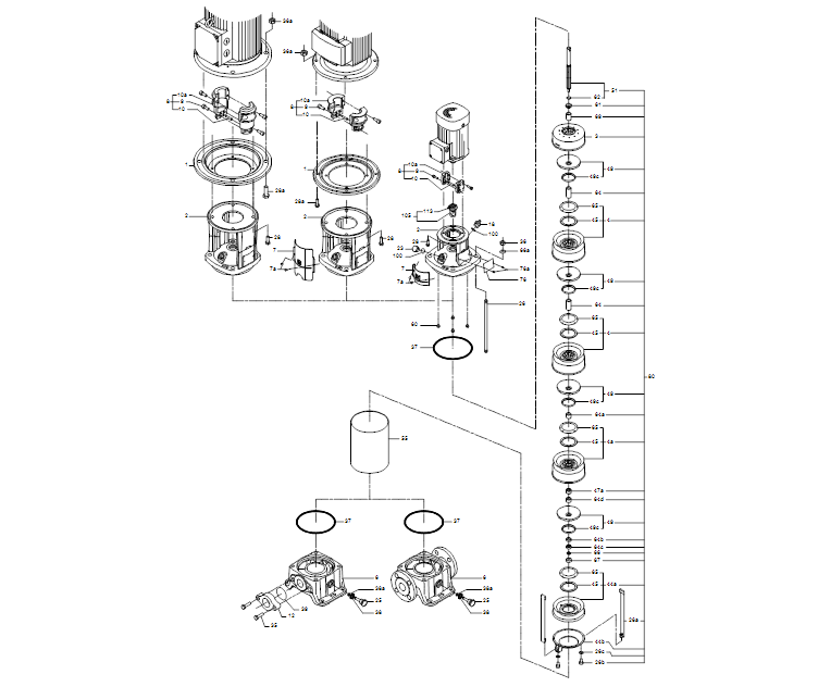 GRUNDFOS Kreiselpumpe CR 15-1 A-F-A-E-HQQE - Art. 96501697