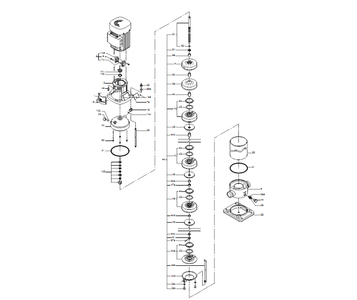GRUNDFOS KreiselpumpeCRT 8-16 A-P-A-E-AUUE - Art. 96117232