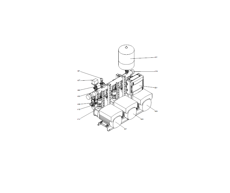 GRUNDFOS Druckerhöhungsanlagen HYDRO MULTI-E 3 CME 5-3 - Art. 98486661