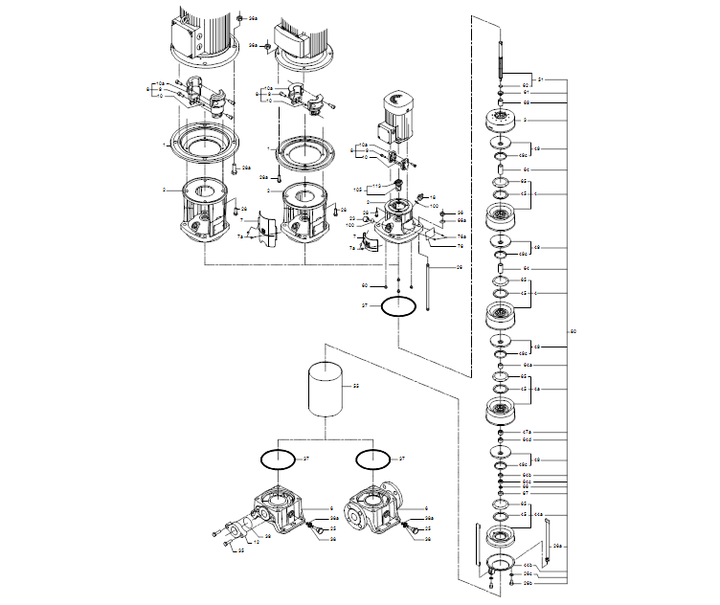 GRUNDFOS Kreiselpumpe CR 15-2 A-A-A-V-HQQV - Art. 96501995