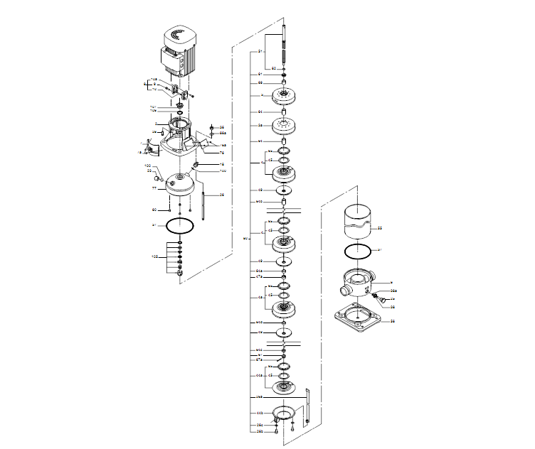 GRUNDFOS Kreiselpumpe CRT 8-18 A-P-A-V-AUUV - Art. 96108263