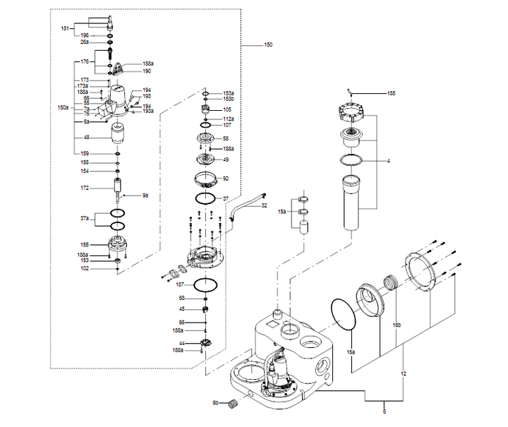 GRUNDFOS Doppelpumpenhebeanlage MDG.40.3.2 - Art. 97901146