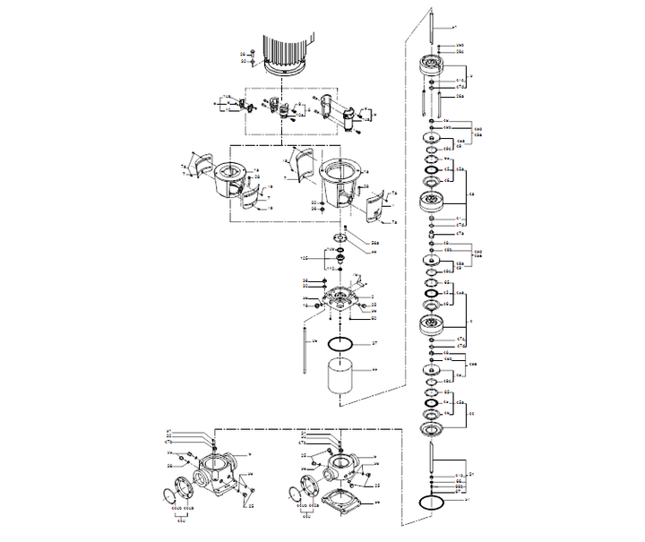 GRUNDFOS Kreiselpumpe CRNE 32-7 A-F-A-E-HQQE - Art. 96122701