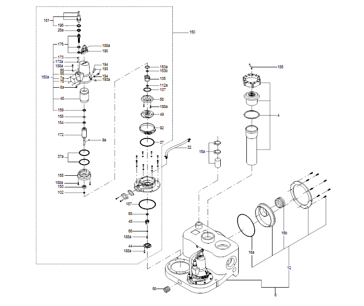 GRUNDFOS Doppelpumpenhebeanlage MDG.26.3.2 - Art. 97901142