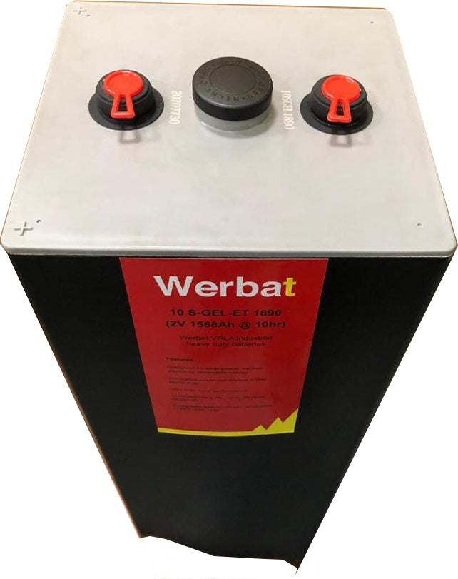 PSC Solar UK - Speicher - Eternity Technologies
                                                        Werbat 10 S-GEL-ET 1890 10 S-GEL-ET 1890 (2V 1568Ah @ 10hr) - Art. 19737