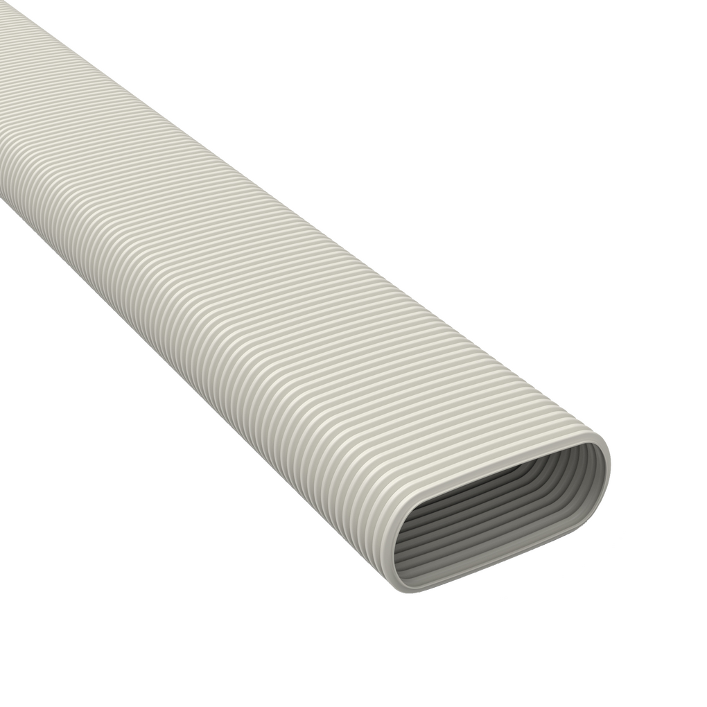 Renson Easyflex flexibel oval Kanal 140x60 L=15000 – Kunststoff-Einbaukanal, Art.-Nr. 5330000004