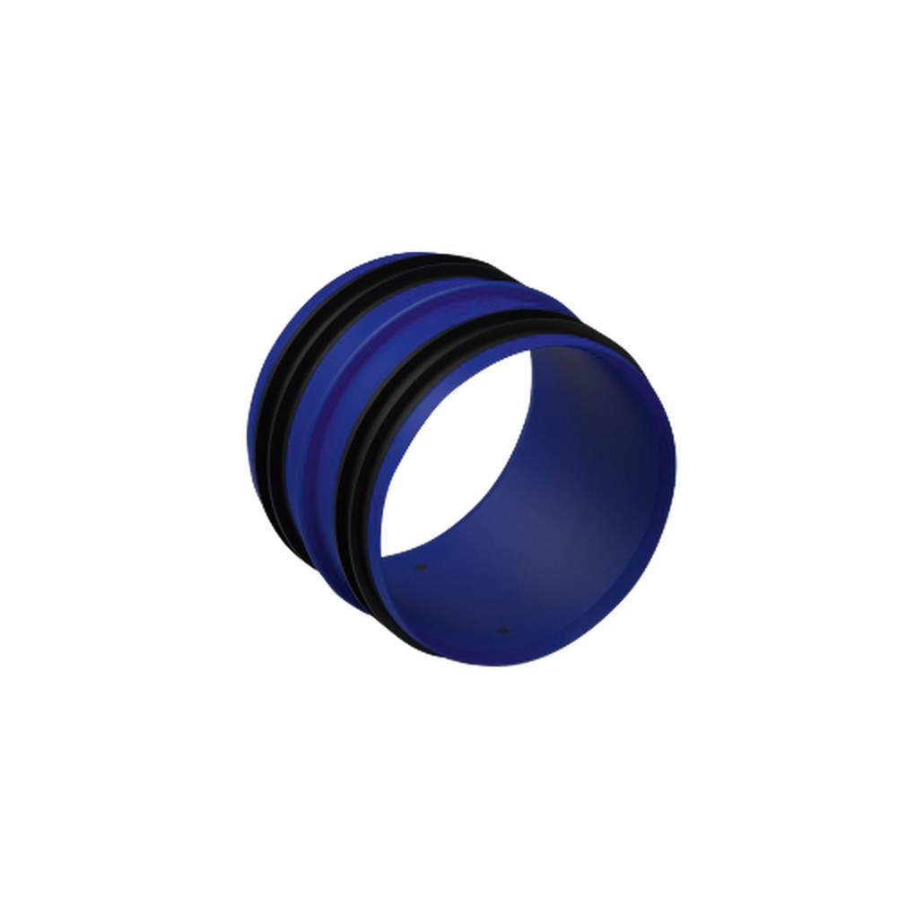 Renson Easyflex Kupplungsstück mit Gummis Ø80mm – Kupplungsstück (Kunststoff-Einbaukanal), Art.-Nr. 5330000008