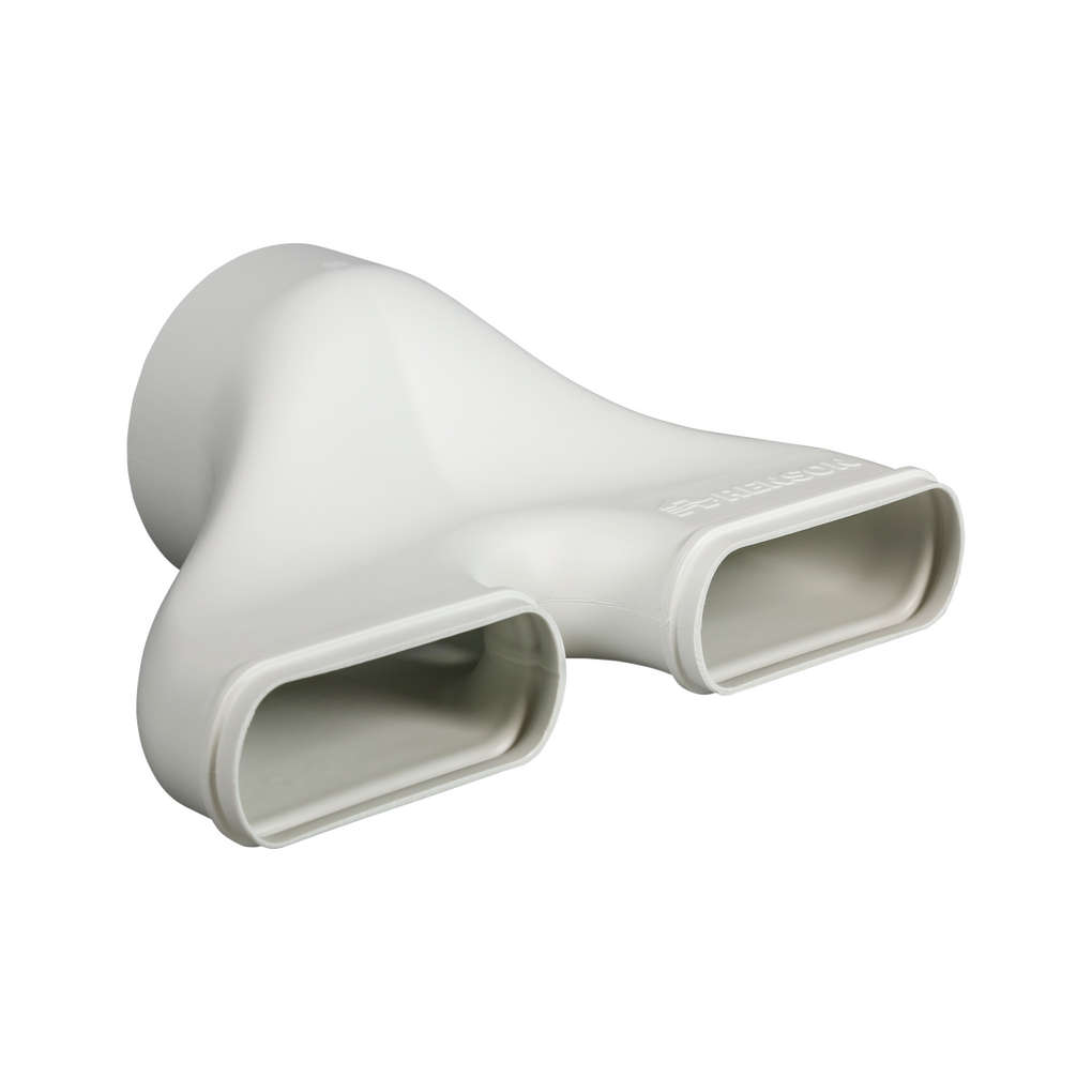 Renson Easyflex gerade dubbel Übergangsstück Ø125 – Kunststoff-Einbaukanal, Art.-Nr. 5330000011