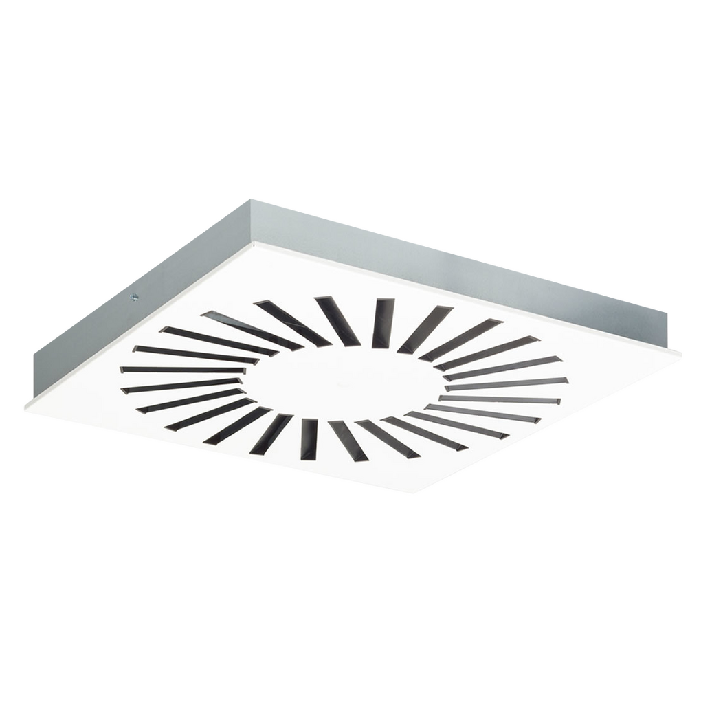 Solid Air RRGDOA 300/8 295mm D=160 RAL9010 – Deckengitter (Drallauslass flach), Art.-Nr. 8201000258