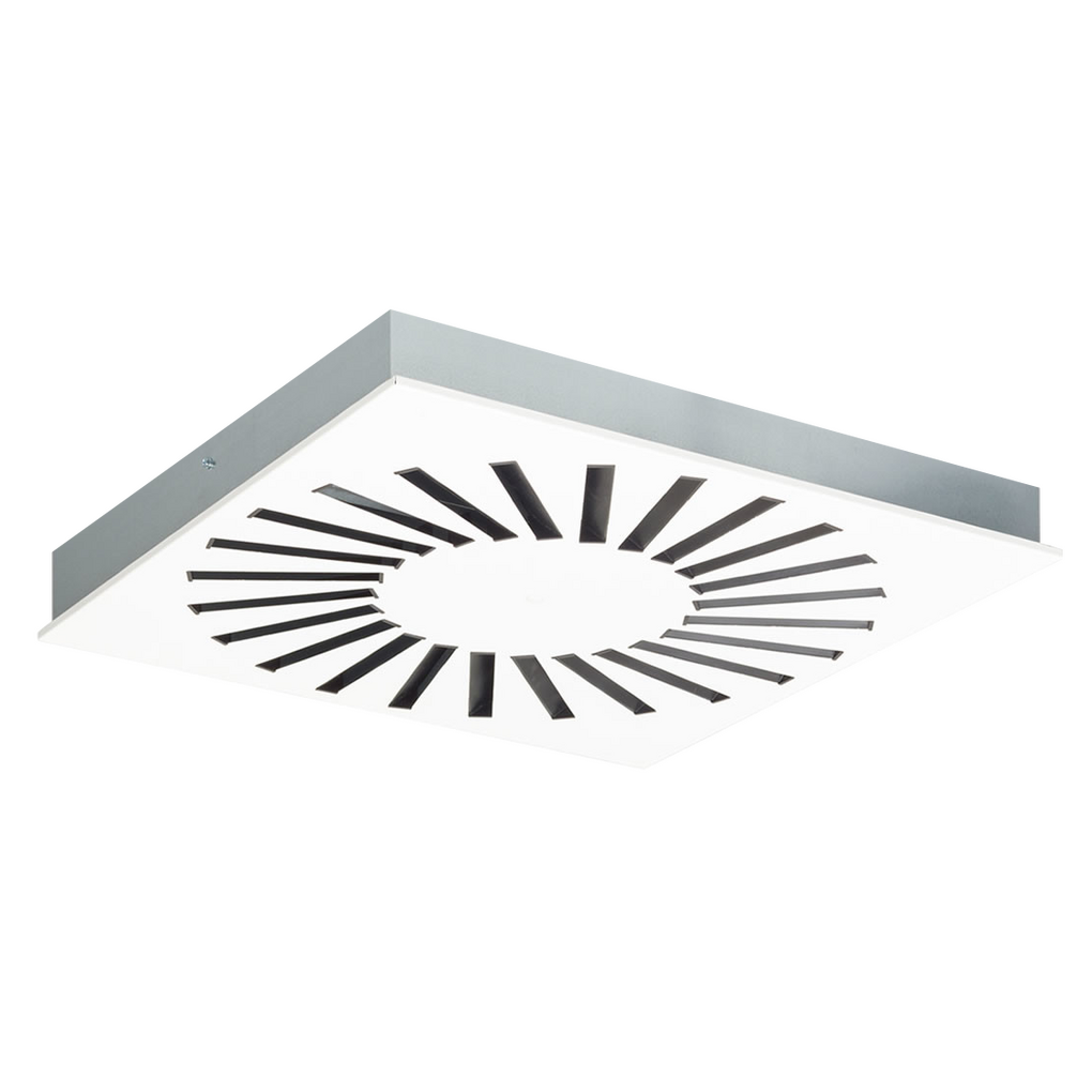 Solid Air RRGDOA 500/24 495mm D=200 RAL9010 – Deckengitter (Drallauslass flach), Art.-Nr. 8201000261