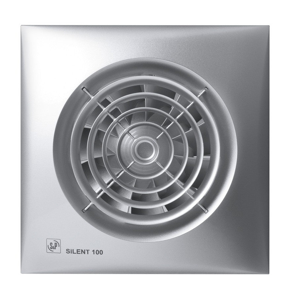 Soler en Palau SILENT-100 CHZ SILVER – Bad- und WC-Ventilatoren, Art.-Nr. 5210000304