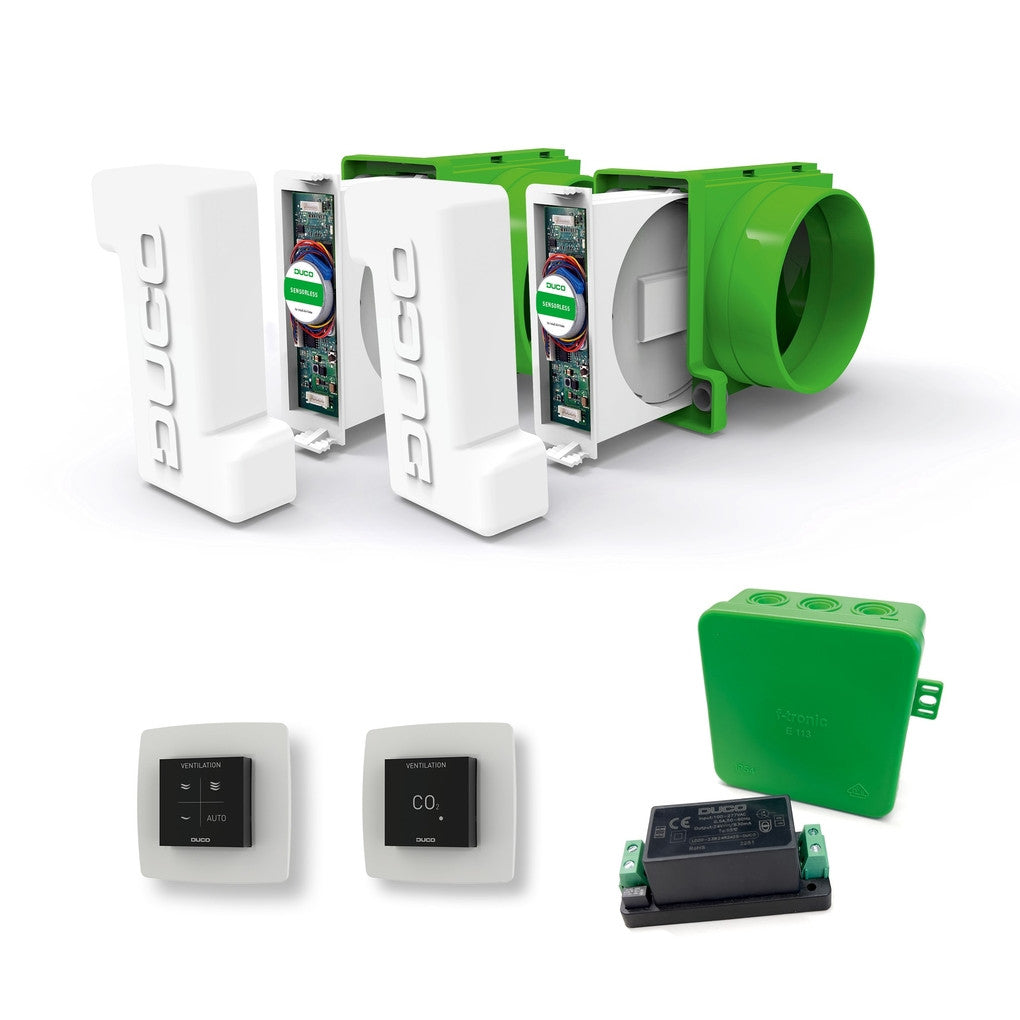 Duco Basispakket Meerzone D160 DucoBox Energy Comfort (plus) – Wohnhausventilatoren Zubehör, Art.-Nr. 5230000757