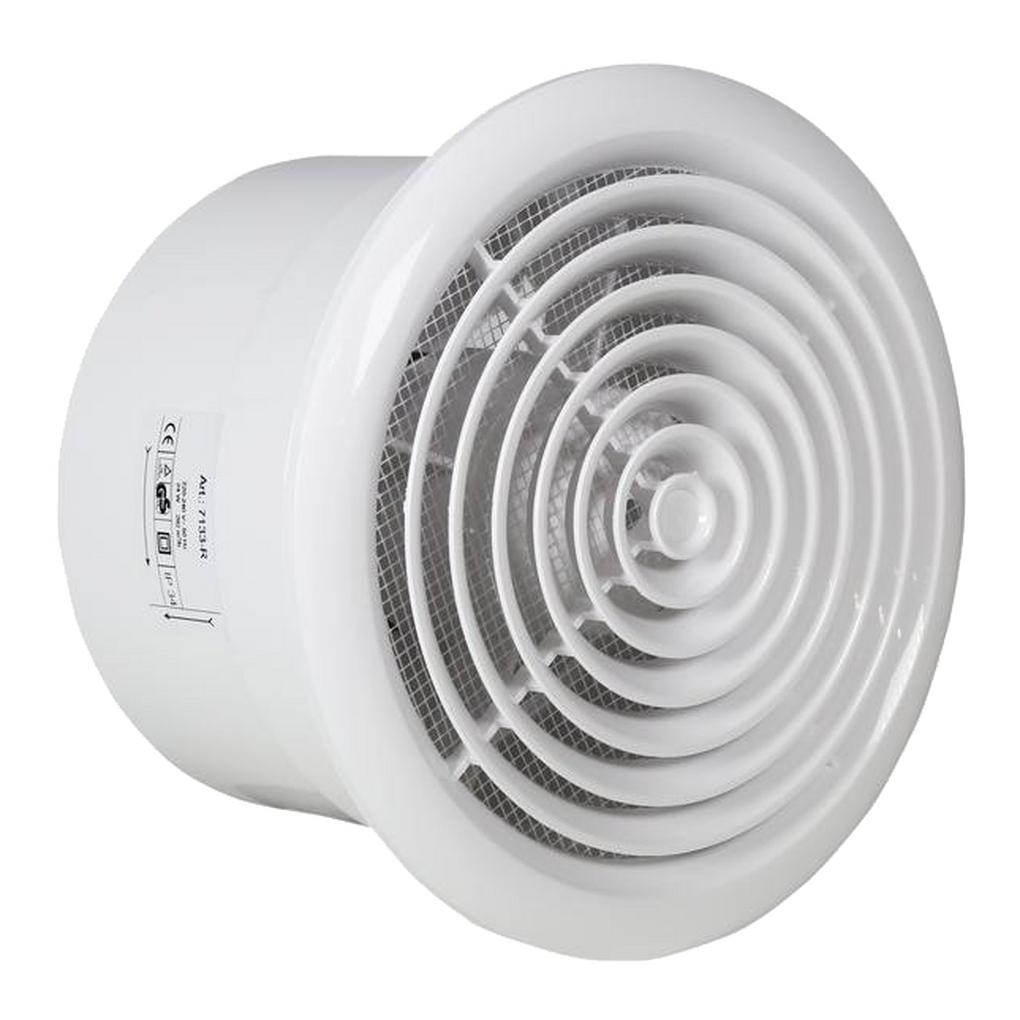 Renson 7131 Waves BASE Ø100 runde Ventilator weiß – Bad- und WC-Ventilatoren, Art.-Nr. 5310000215