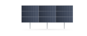 Solarics Aufständerung für Freiflächen-Solaranlagen -horizontal- Komplett-SET - sofort lieferbar für 9 Module